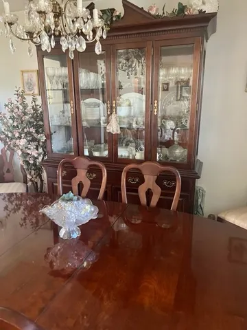 a close view of two chairs in a room