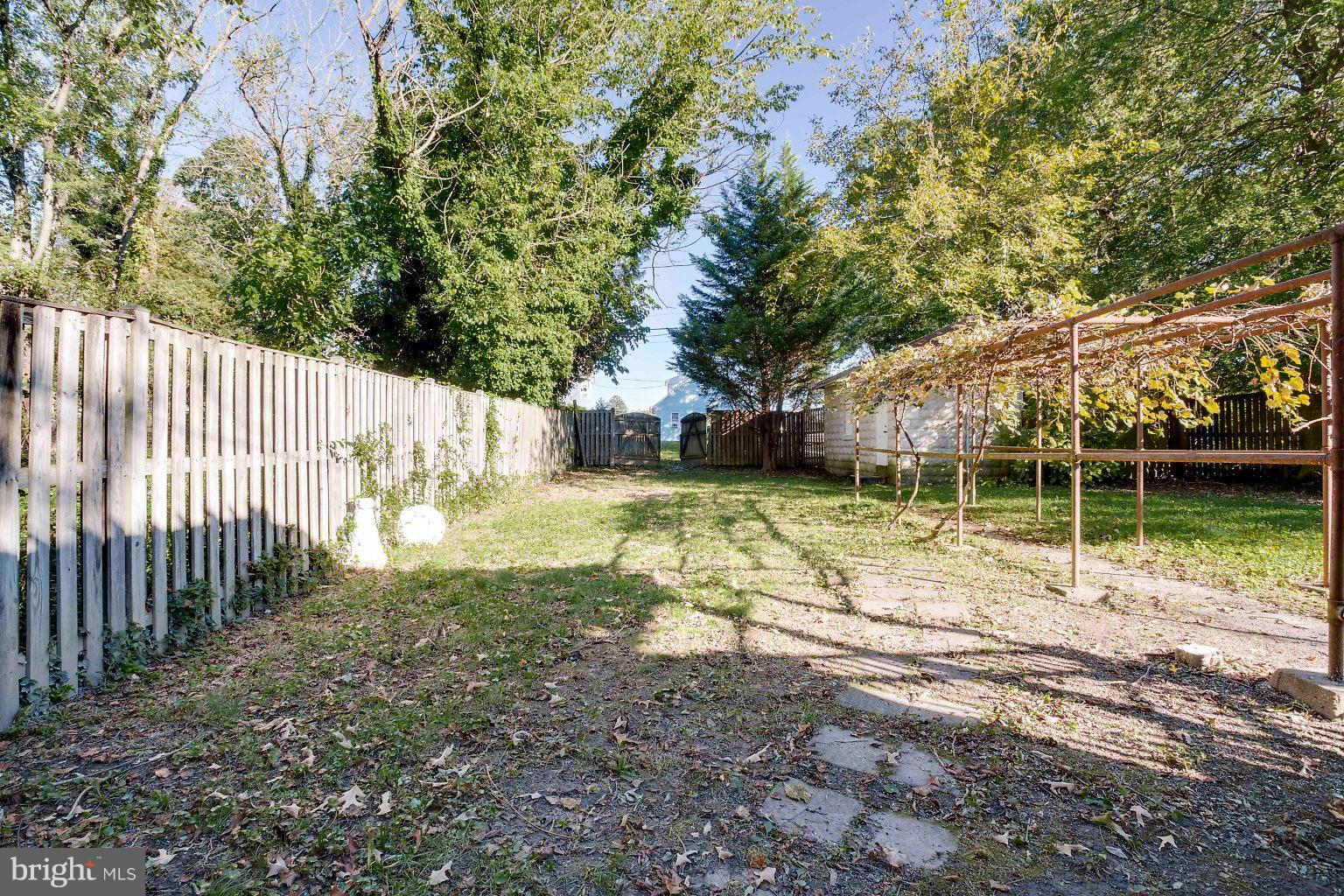 4709 Pilgrim Road Baltimore, MD 21214 - Photo 43 of 44 Rear yard with grape arbor