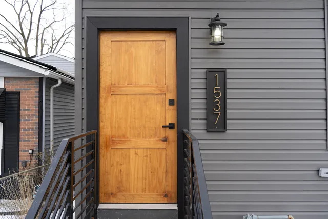 a view of front door