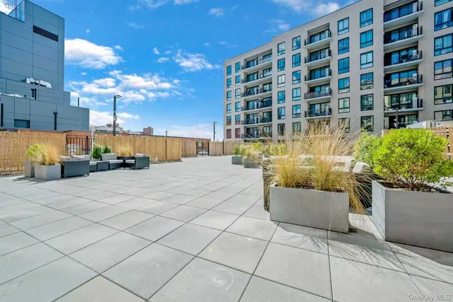 a balcony view with a outdoor space
