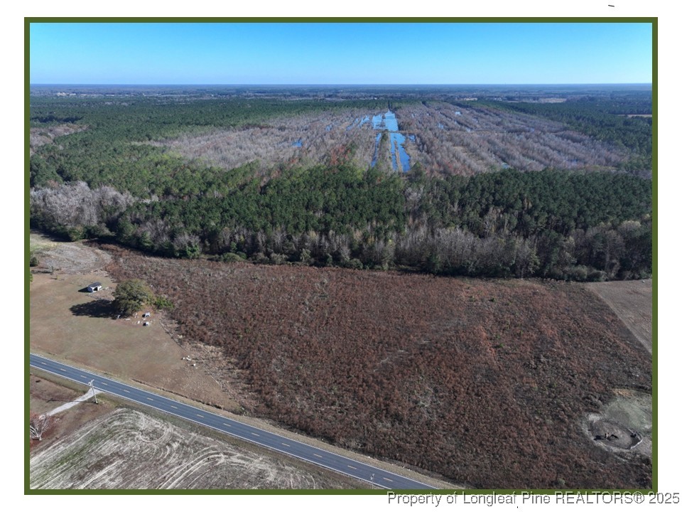 a view of a yard next to a yard