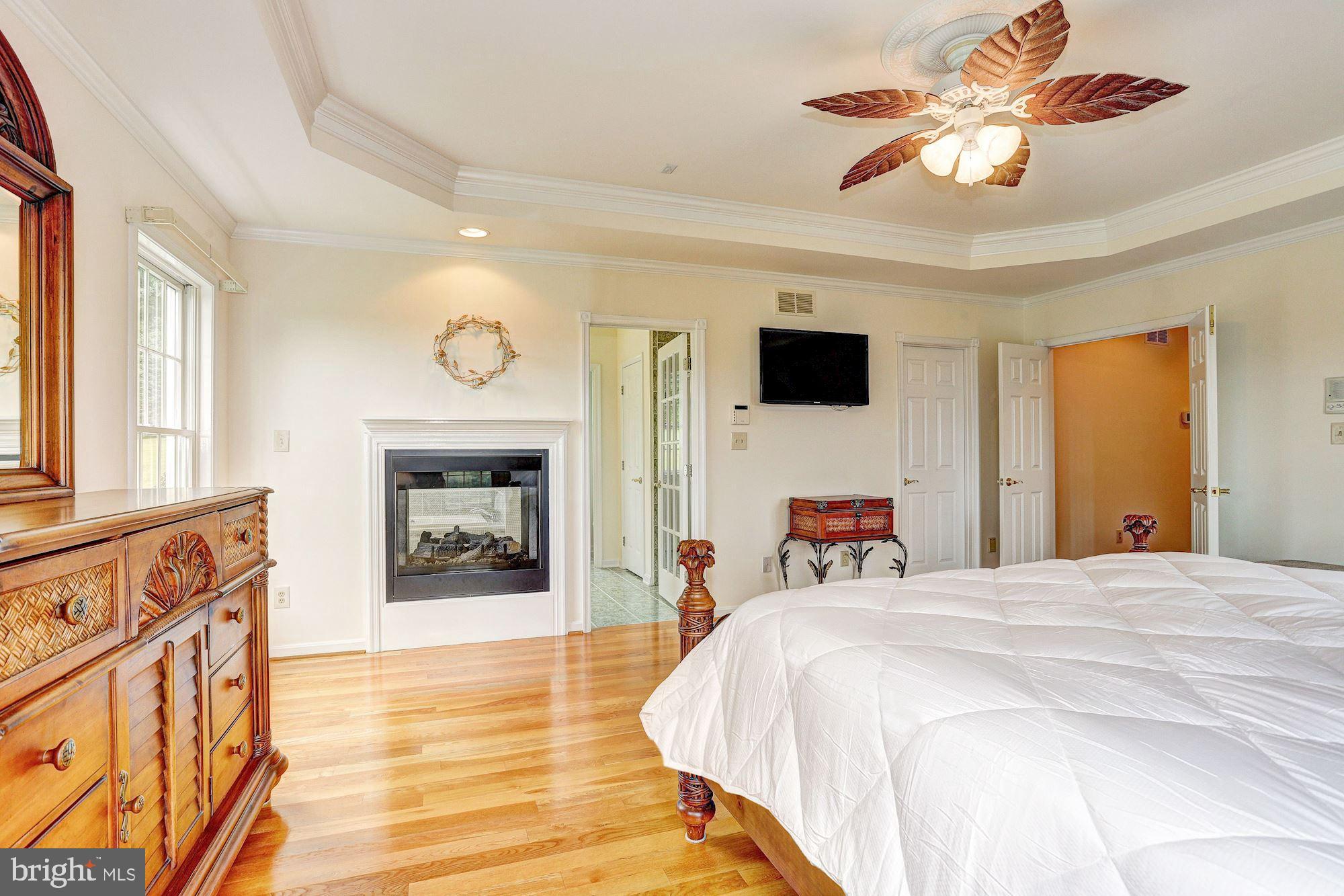 4033 Rupp Road Manchester, MD 21102 - Photo 23 of 65 Main Level Primary Bedroom | 2-Sided Fireplace