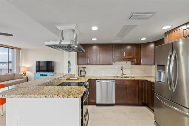 a view of a balcony with chairs