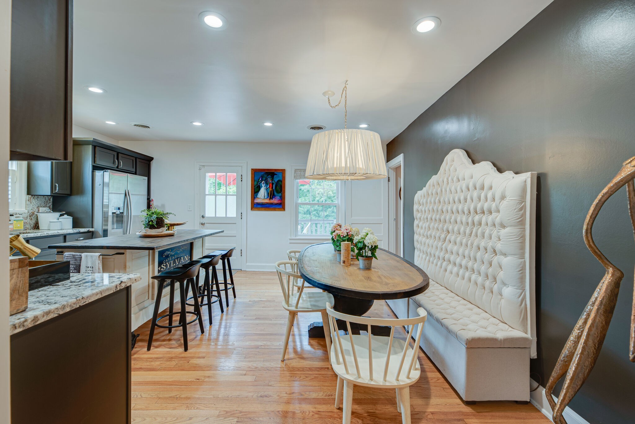 1715 Holly Street Nashville, TN 37206 - Photo 11 of 54 a view of kitchen with dining area and chandelier