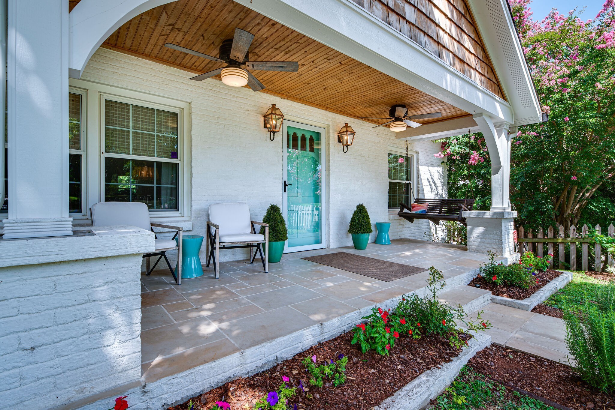 1715 Holly Street Nashville, TN 37206 - Photo 4 of 54 a view of a patio with table and chairs and potted plants