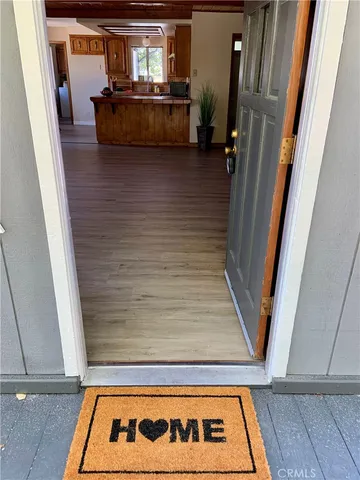 a view of front door