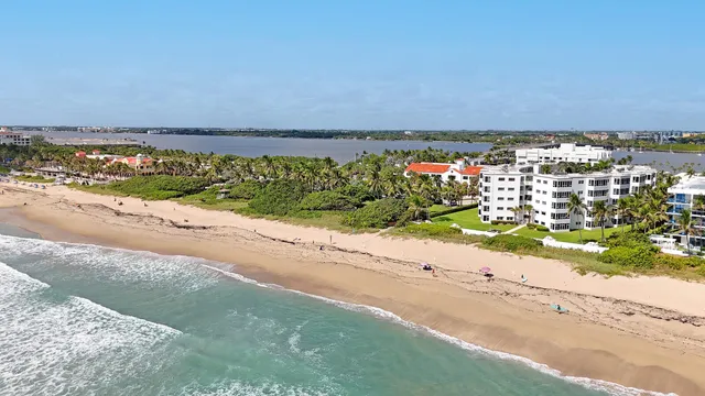 a view of a city and an ocean view