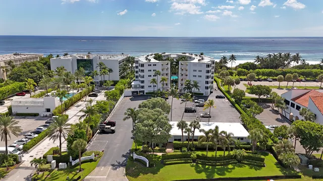 a city view with tall buildings
