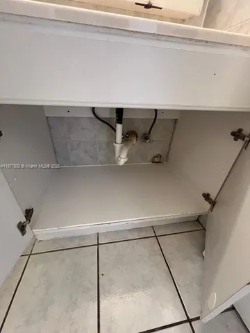 a close view of a closet