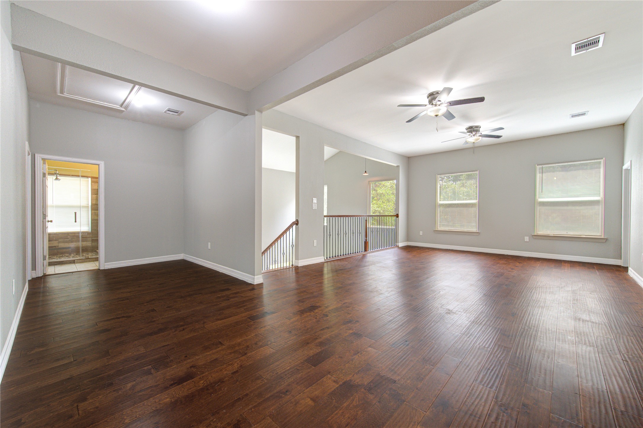 20531 Faye Tomball, TX 77377 - Photo 21 of 43 a view of an empty room with wooden floor and a window