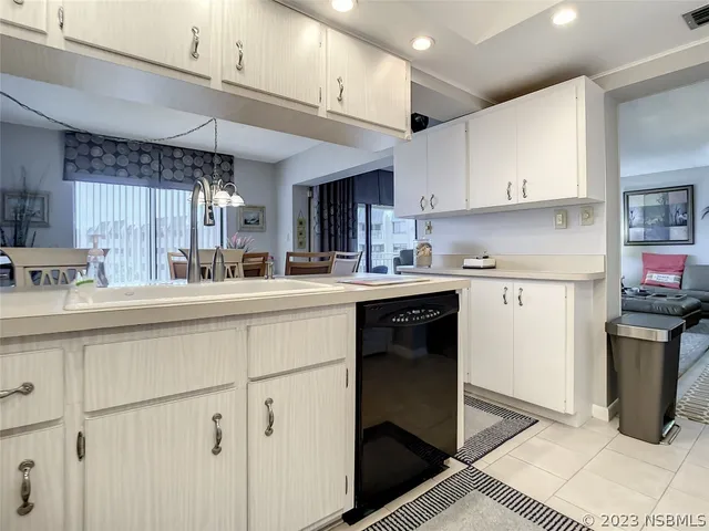 a kitchen with a sink cabinets and stainless steel appliances