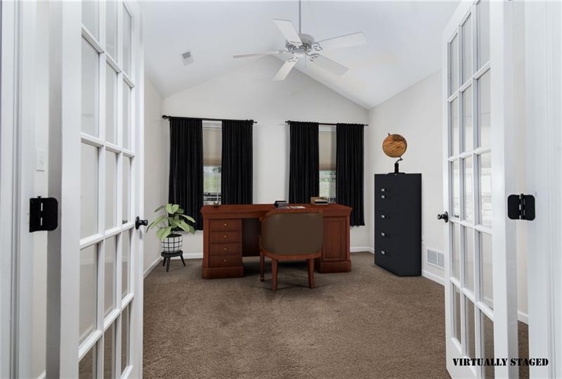 1073 Wealdstone Road Cranberry Township, PA 16066 - Photo 18 of 25 Master bath with double bowl sinks and pocket door to shower area.
