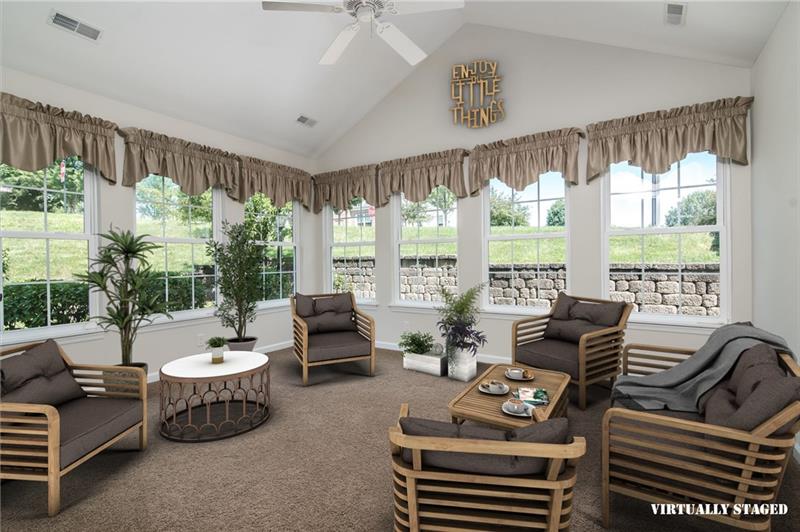 1073 Wealdstone Road Cranberry Township, PA 16066 - Photo 9 of 25 Sun room virtually staged