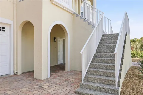 a view of a building with a street
