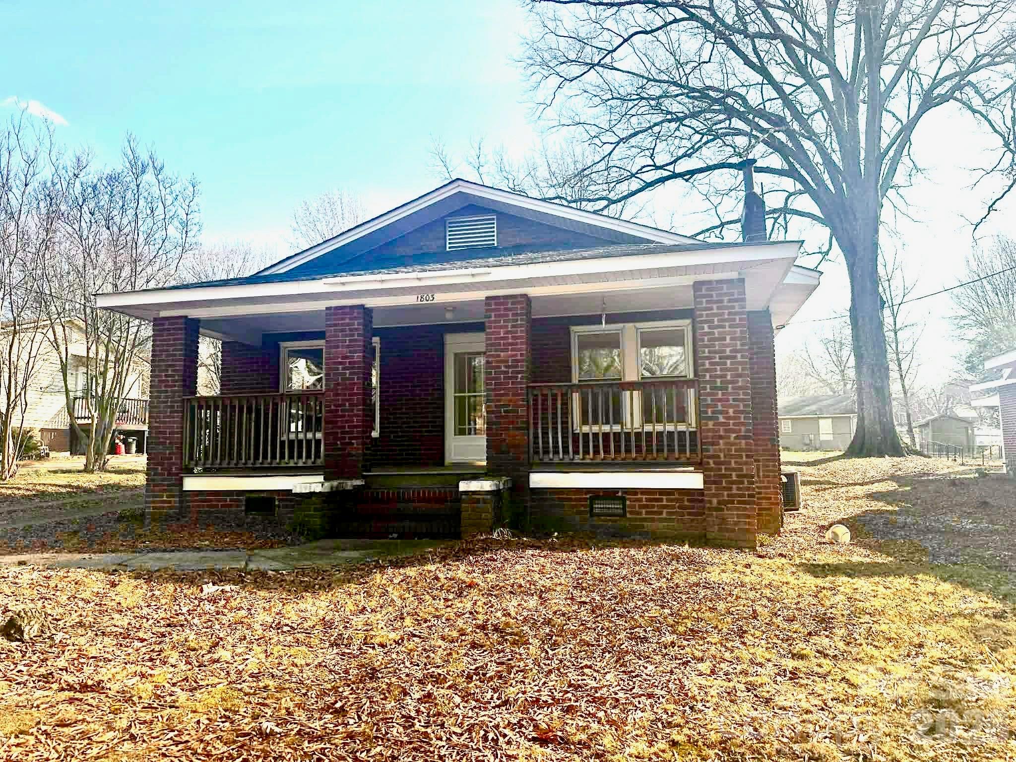 a front view of a house