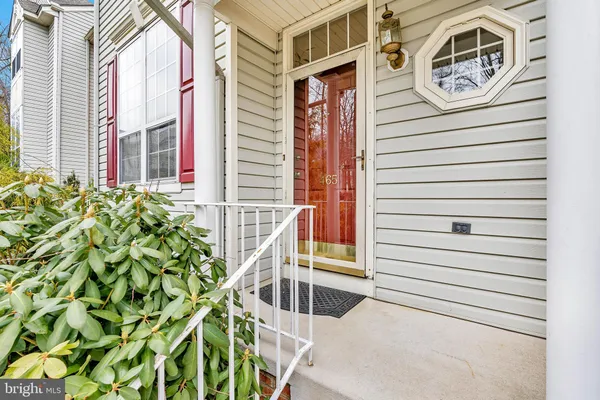 a view of a door of the house