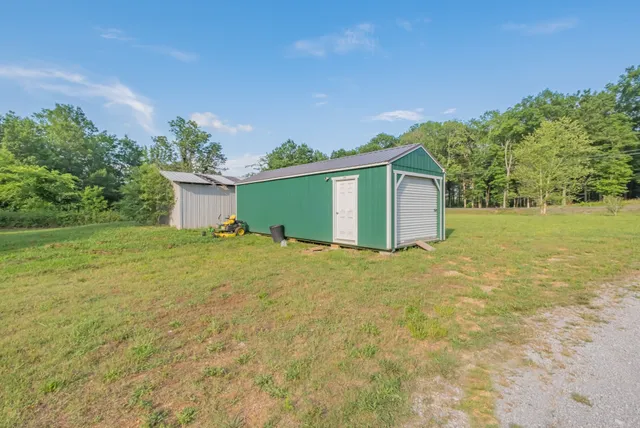 a view of an outdoor space and a yard