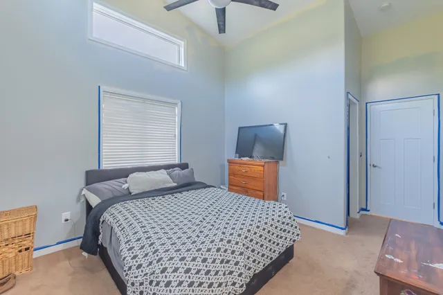 a bathroom with a double vanity sink and mirror