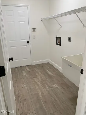 a view of an empty room