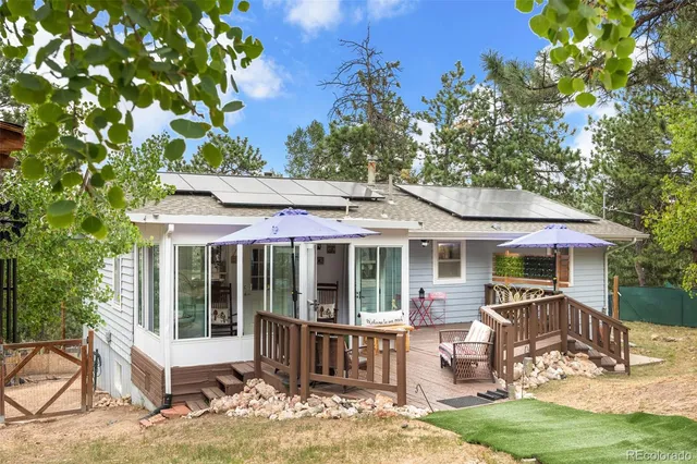 a view of a house with a patio