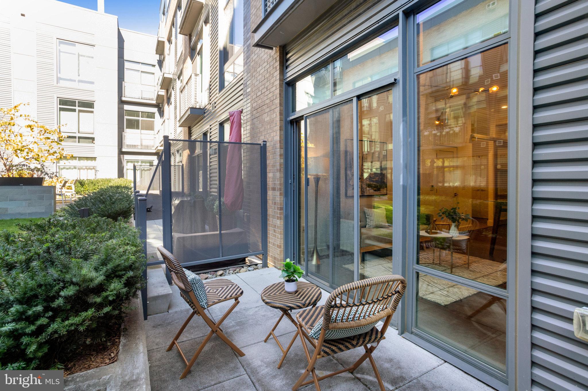 525 Water Street Southwest, Unit 223 Washington, DC 20024 - Photo 22 of 68 Private patio extends the living space!