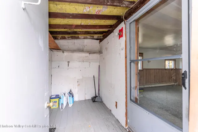 a view of front door of house