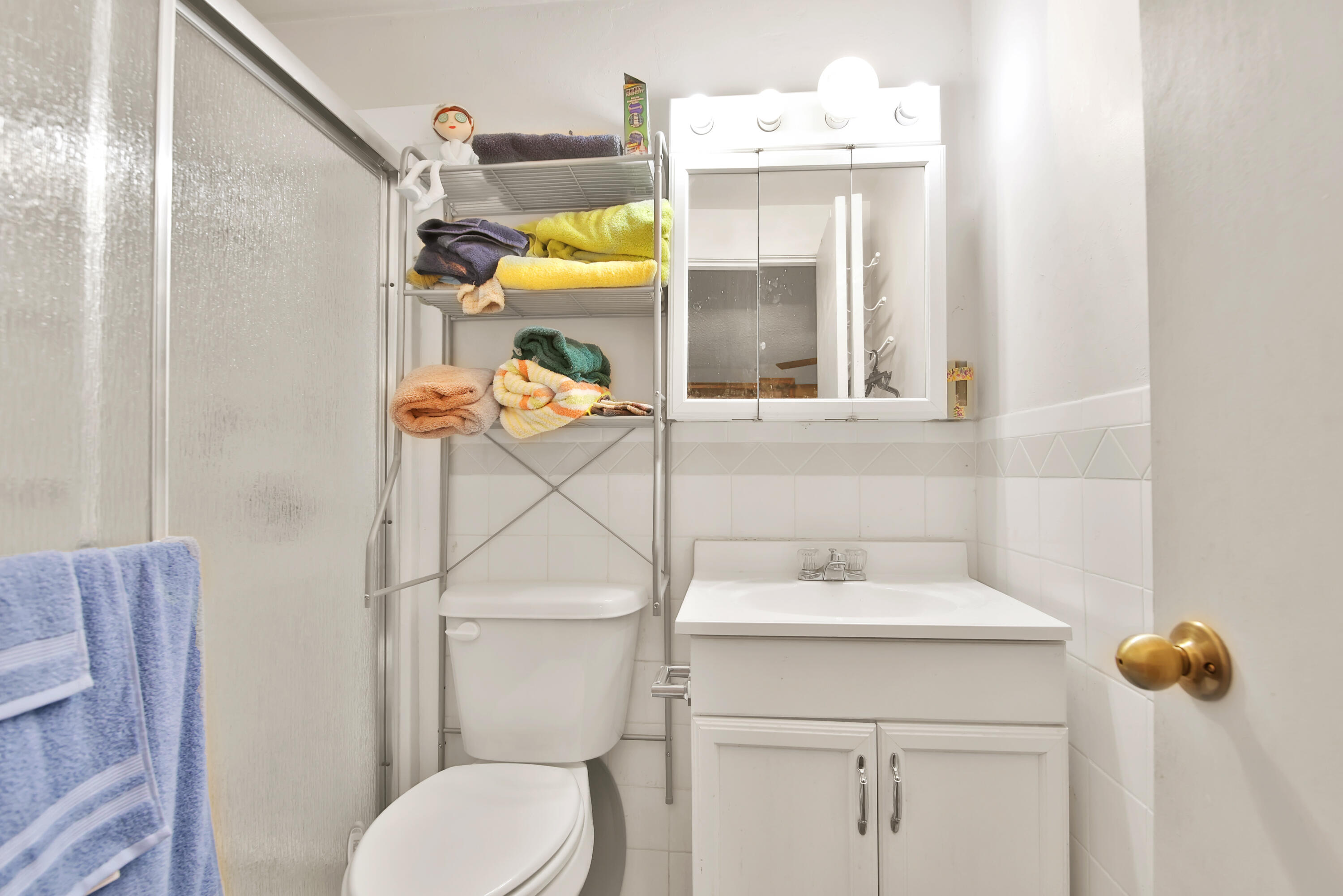 1211 140th Street Lubbock, TX 79423 - Photo 22 of 48 a bathroom with a sink toilet and mirror