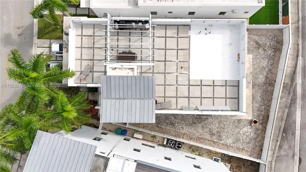 a view of a brick building