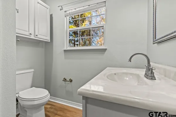 a bathroom with a sink and a toilet