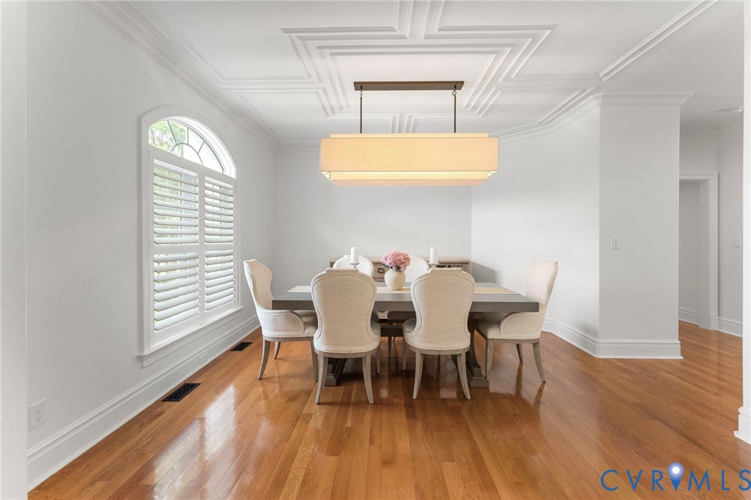 13446 Bradley Bridge Road Chester, VA 23831 - Photo 6 of 98 Custom ceiling accent and new chandelier.