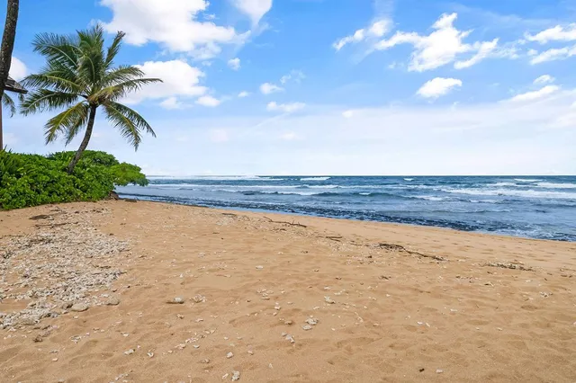 a view of beach and ocean