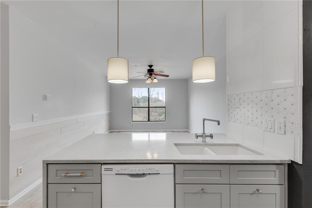 821 Ralph McGill Boulevard Northeast, Unit 3247 Atlanta, GA 30306 - Photo 9 of 43 a bathroom with a sink vanity and a mirror