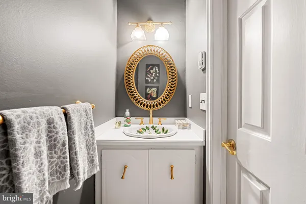 a view of balcony with wooden floor