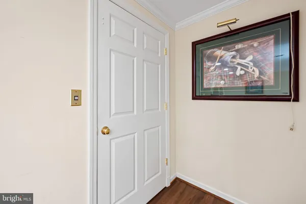 a bathroom with a mirror