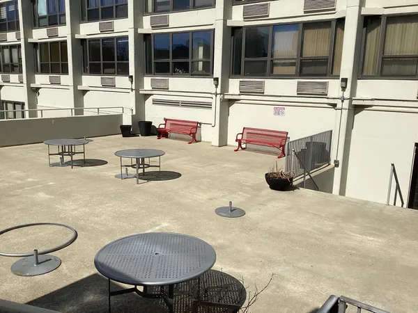 a view of swimming pool with a porch
