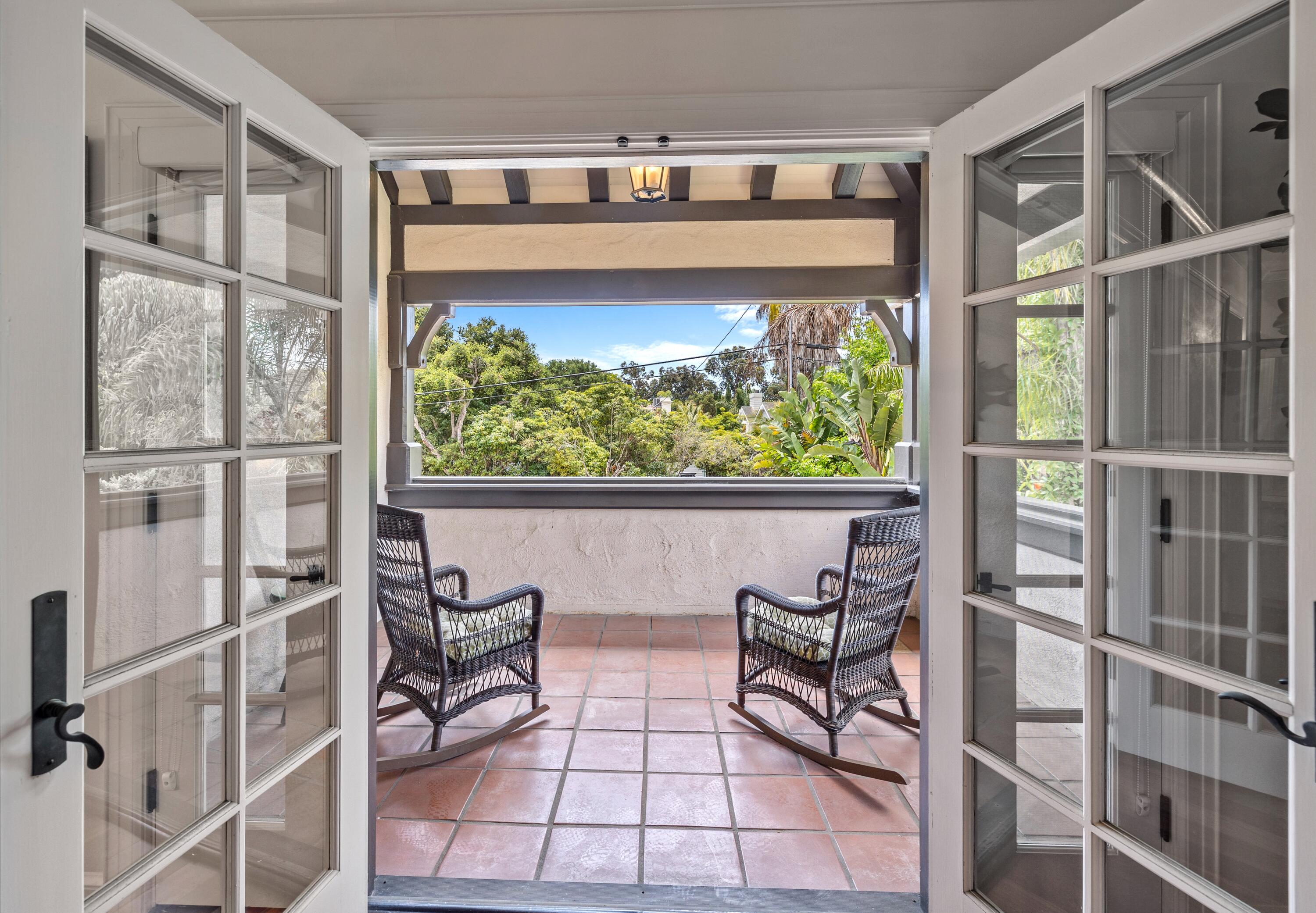 1284 Spring Road Santa Barbara, CA 93108 - Photo 14 of 33 a view of a chairs and table in a balcony