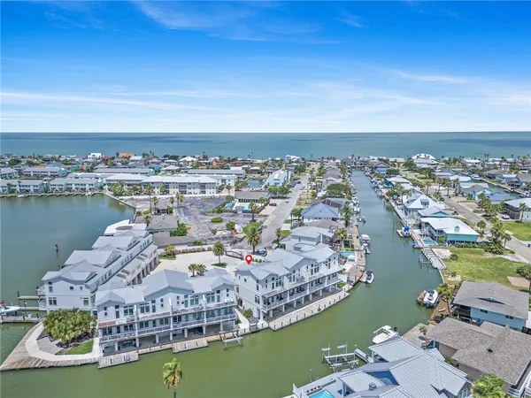 an aerial view of a city with lots of residential buildings