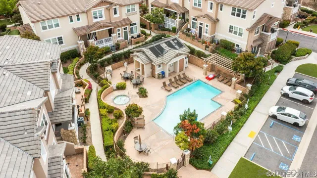 a view of a park with iron stairs