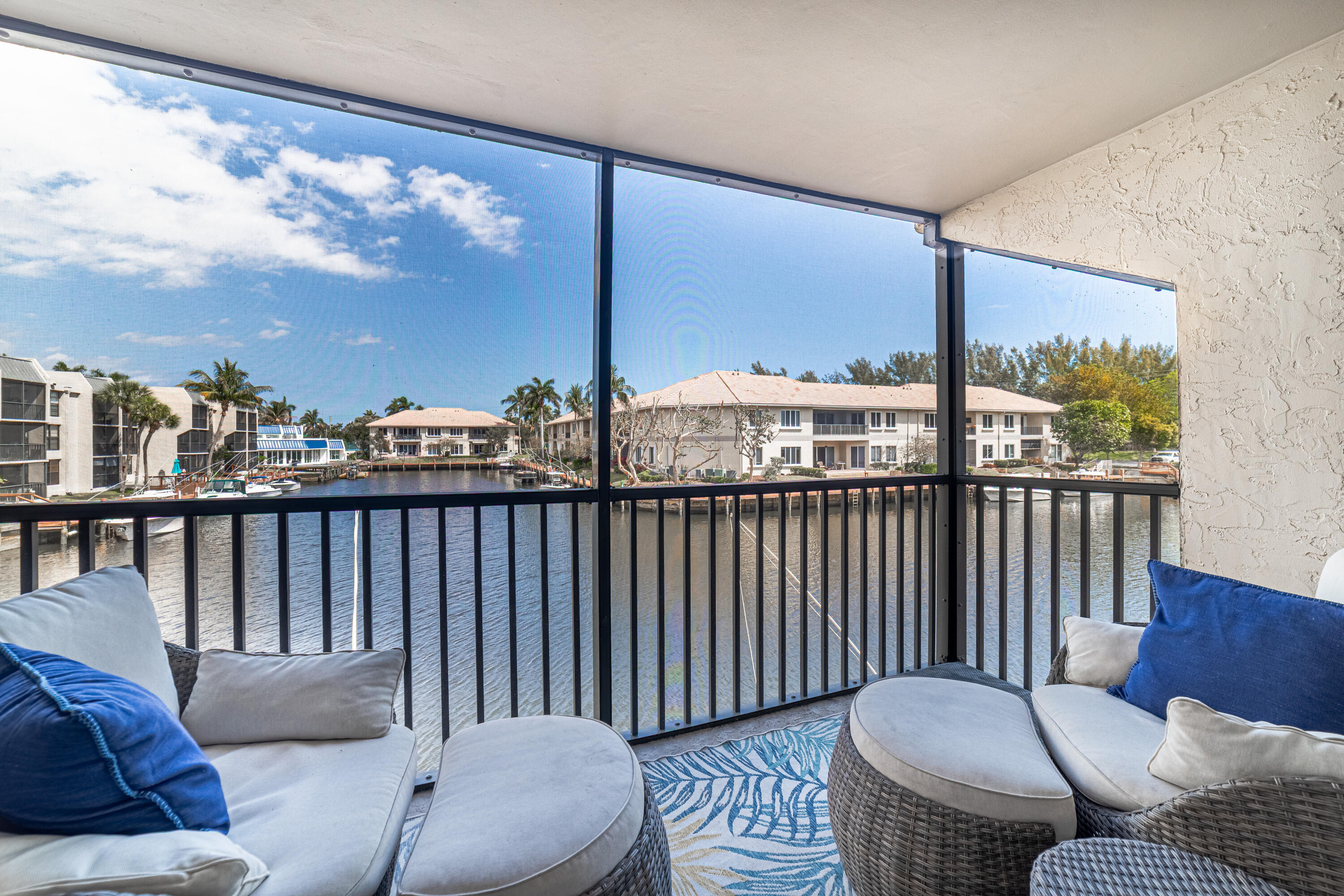 6 Royal Palm Way, Unit 211 Boca Raton, FL 33432 - Photo 24 of 32 Balcony and waterfront view - Boca Bayou