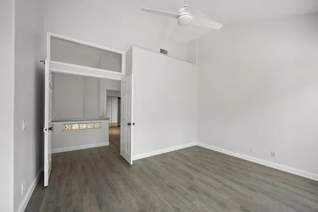 wooden floor in an empty room