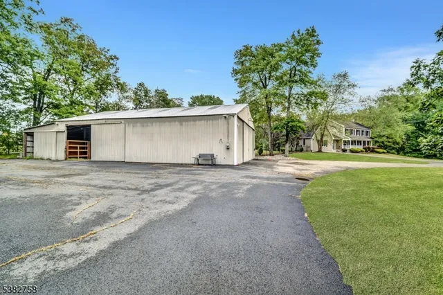 a house with trees in front of it