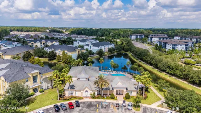 an aerial view of multiple house