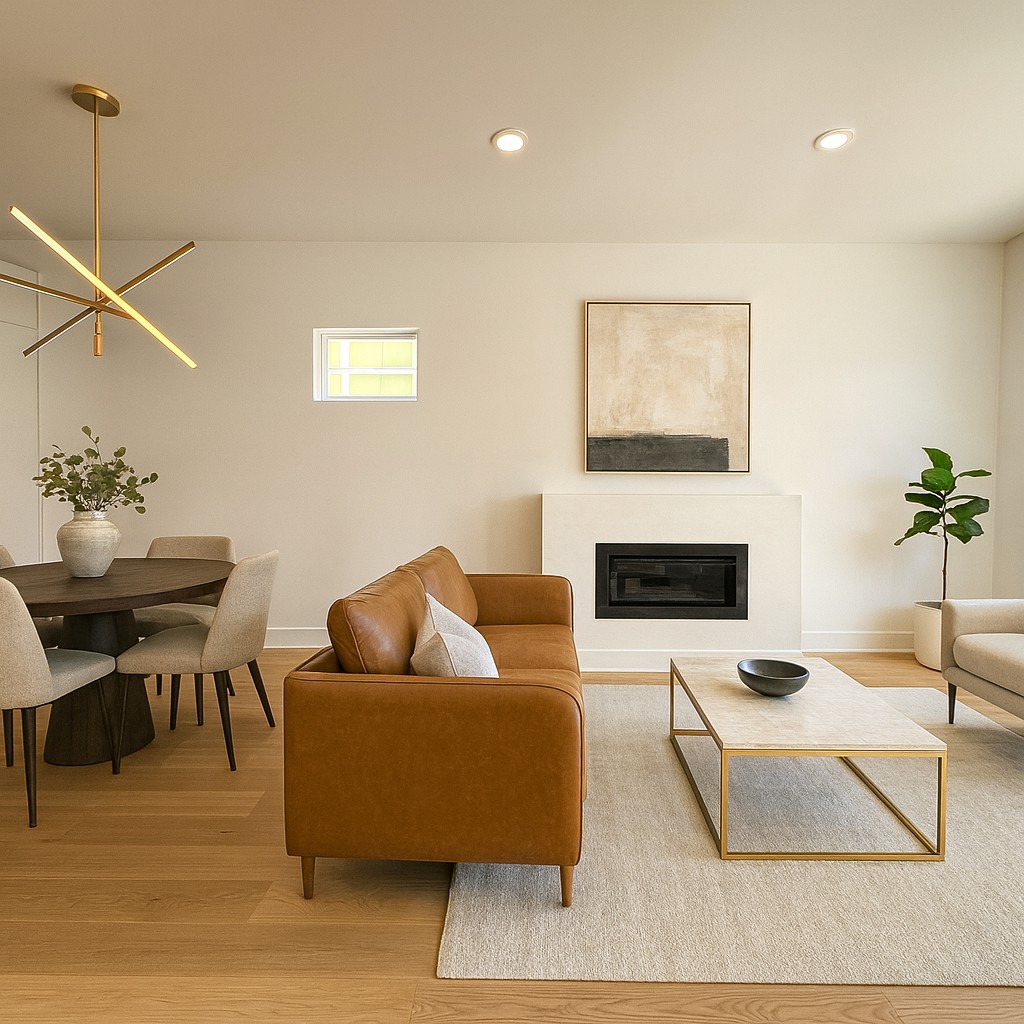 604 Inverness Avenue, Unit A Nashville, TN 37204 - Photo 5 of 18 a living room with furniture and a fireplace