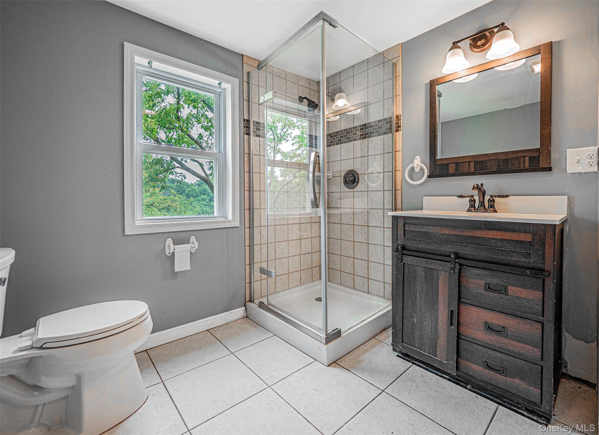 784 County Rte 12 New Hampton, NY 10958 - Photo 17 of 19 a bathroom with a toilet sink and mirror
