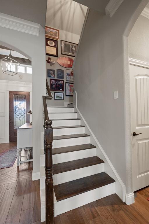 2103 Cash Point Court Granbury, TX 76049 - Photo 25 of 38 a view of entryway and hall with wooden floor