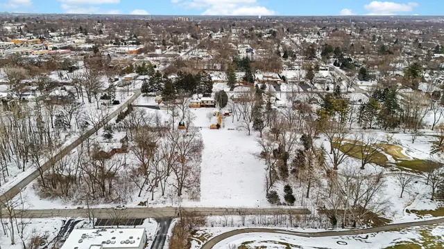 an aerial view of residential building with outdoor space