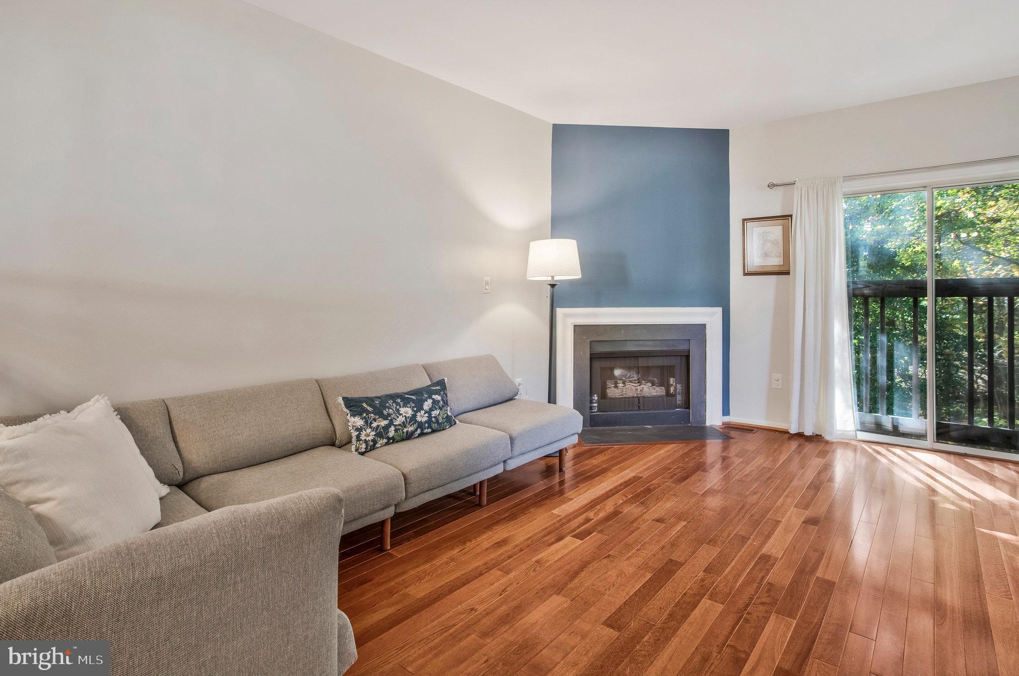 Living room with gas fireplace