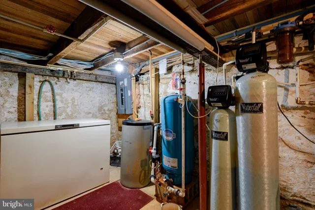 a view of a storage room