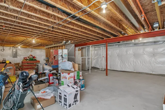 a view of storage and utility room
