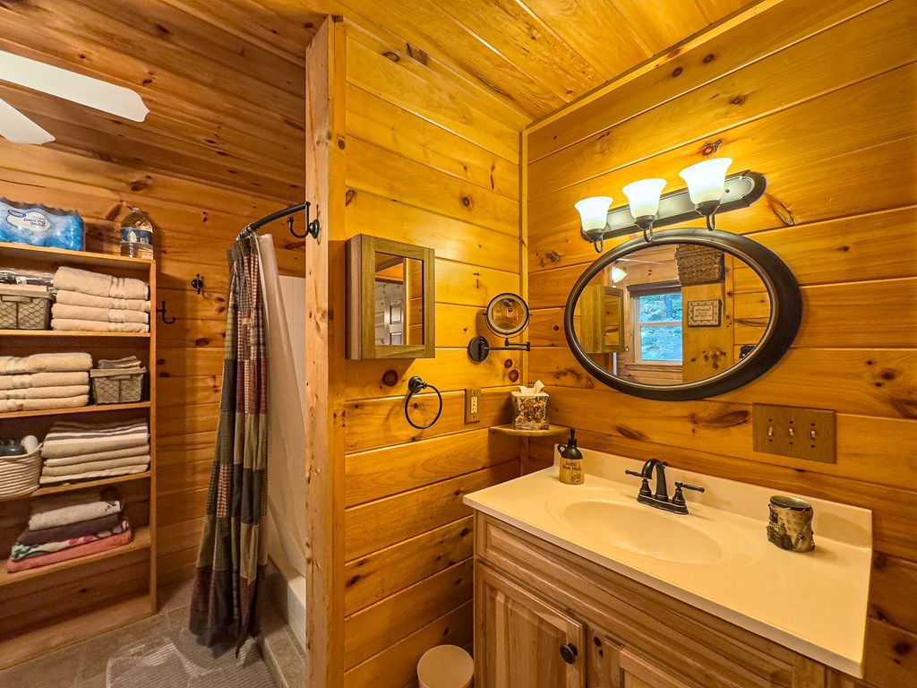277 Virginia Lane Murphy, NC 28906 - Photo 22 of 62 a bathroom with a sink and a mirror